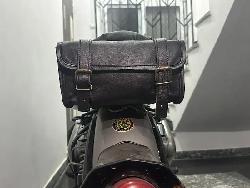 تصویر 2 از کیف چرمی موتور سواری با دوخت مستحکم و دوام بالا